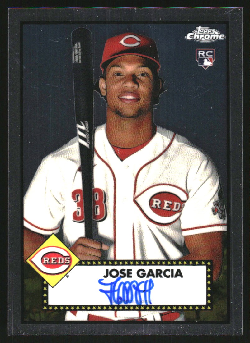2021 Topps Chrome Platinum Anniversary Autographs #PAJGC Jose Garcia