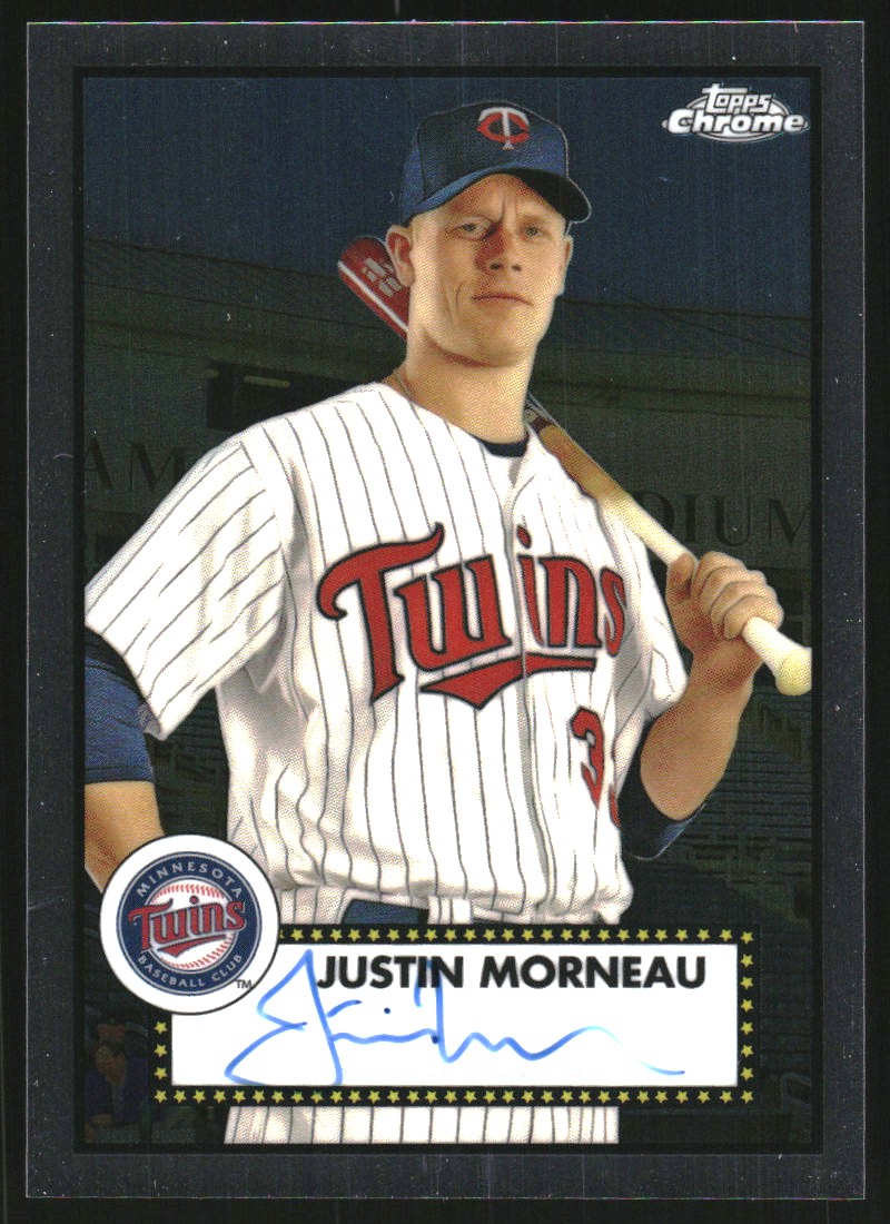 2021 Topps Chrome Platinum Anniversary Autographs #PAJMO Justin Morneau