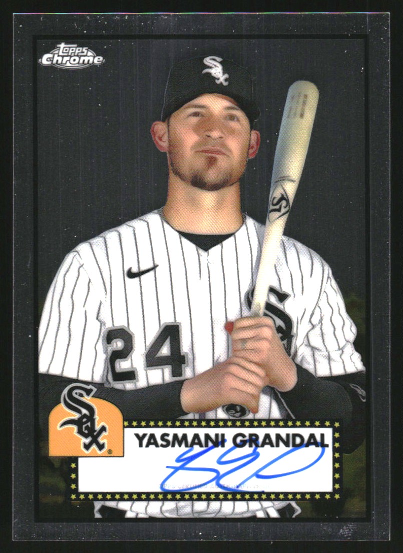 2021 Topps Chrome Platinum Anniversary Autographs #PAYG Yasmani Grandal