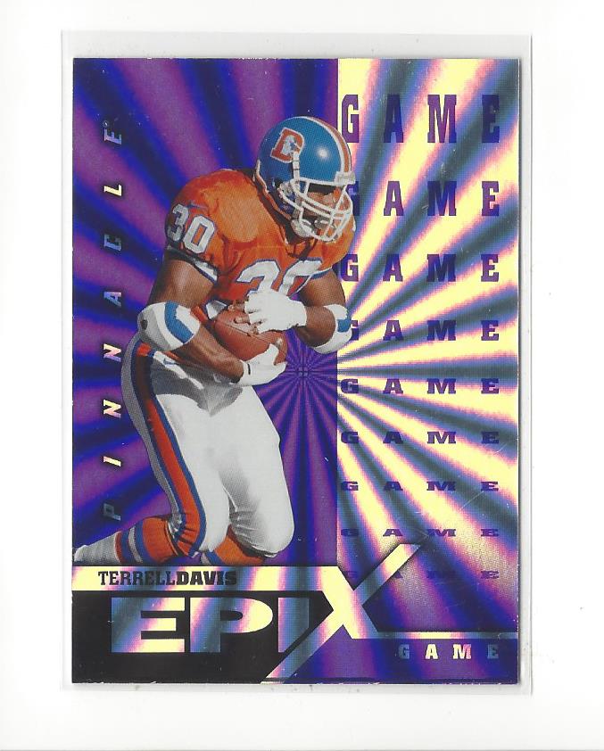 1997 Pinnacle Epix Purple #E3 T.Davis GAME