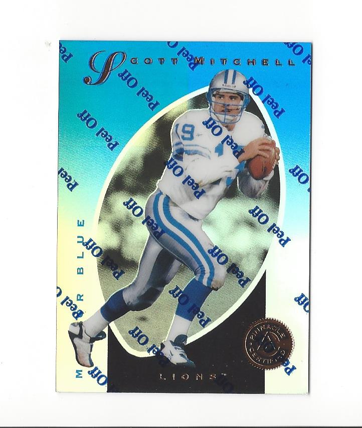 1997 Pinnacle Certified Mirror Blue #34 Scott Mitchell
