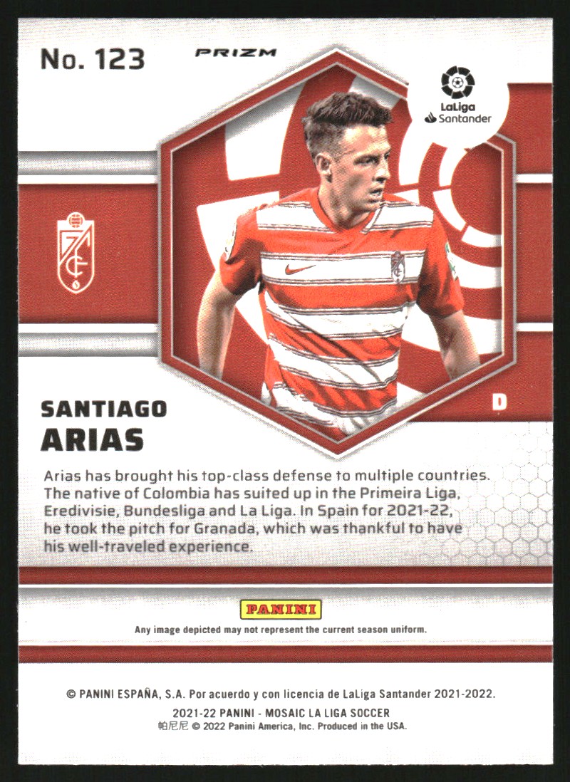 2021-22 Panini Mosaic La Liga Mosaic #123 Santiago Arias on