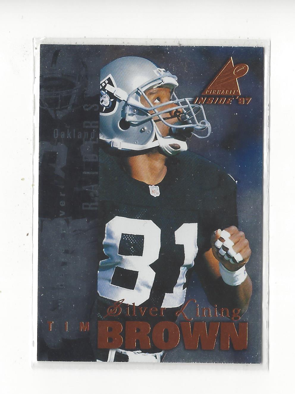 1997 Pinnacle Inside Silver Lining #42 Tim Brown