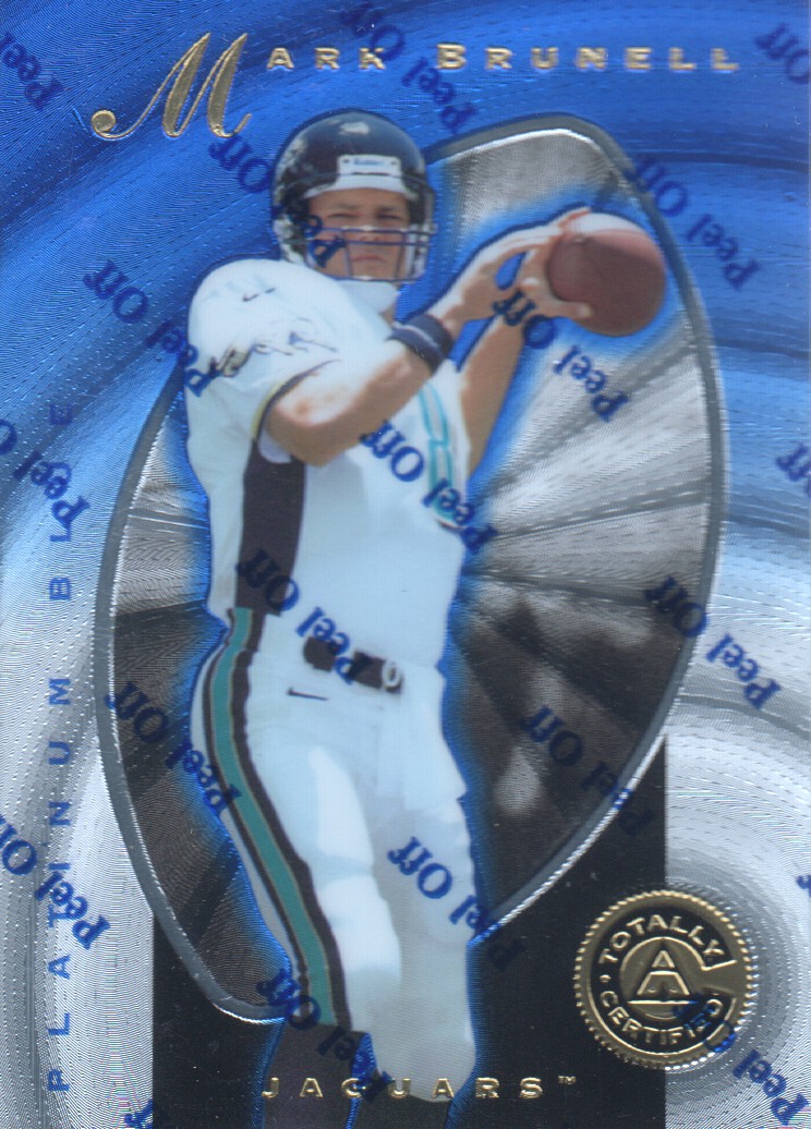 1997 Pinnacle Totally Certified Platinum Blue #12 Mark Brunell
