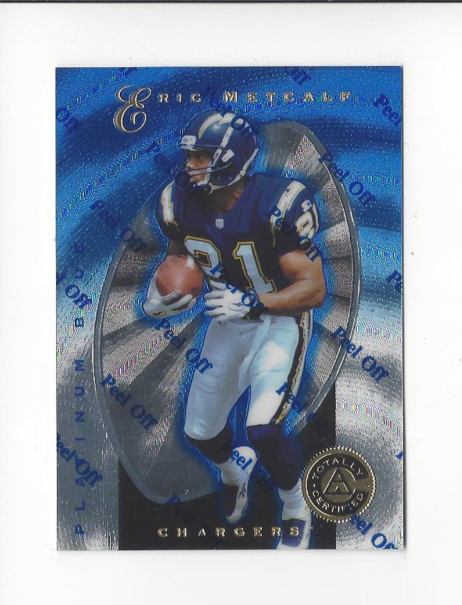 1997 Pinnacle Totally Certified Platinum Blue #58 Eric Metcalf