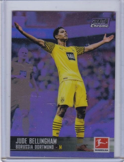 2021-22 Stadium Club Chrome Bundesliga Purple Refractors #31 Jude Bellingham