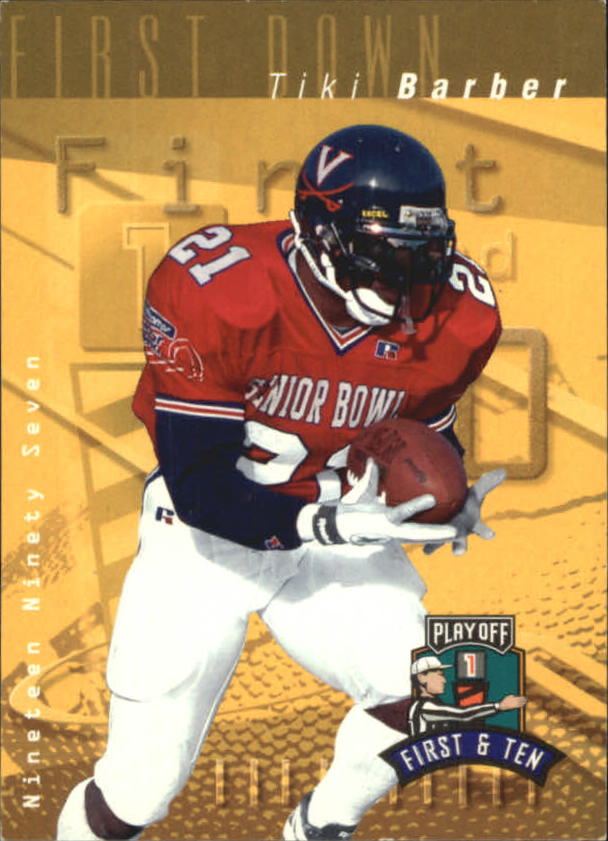 1997 Playoff First and Ten #6 Tiki Barber RC