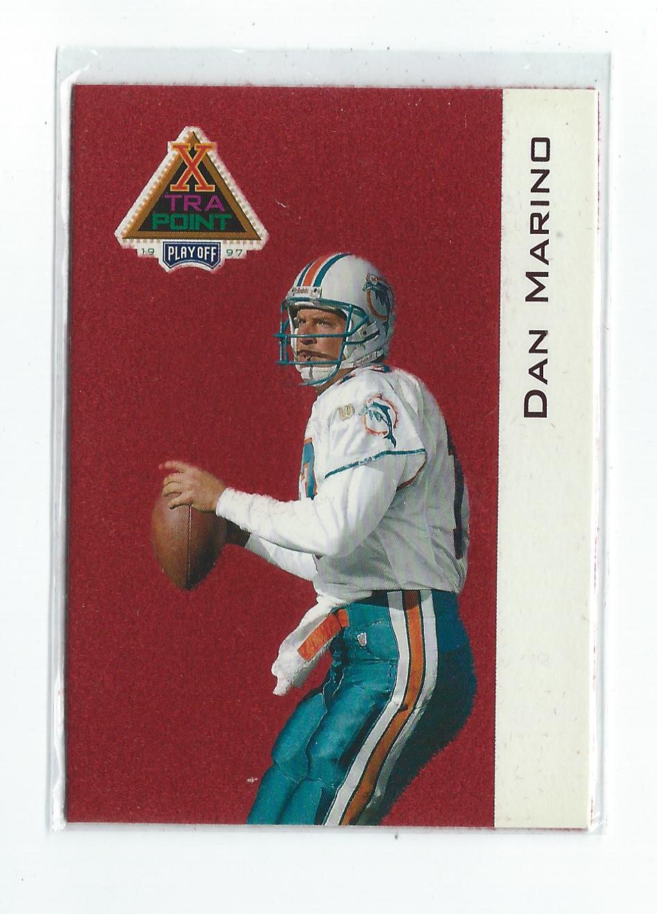 1997 Playoff First and Ten Xtra Point #XP2R Dan Marino RED
