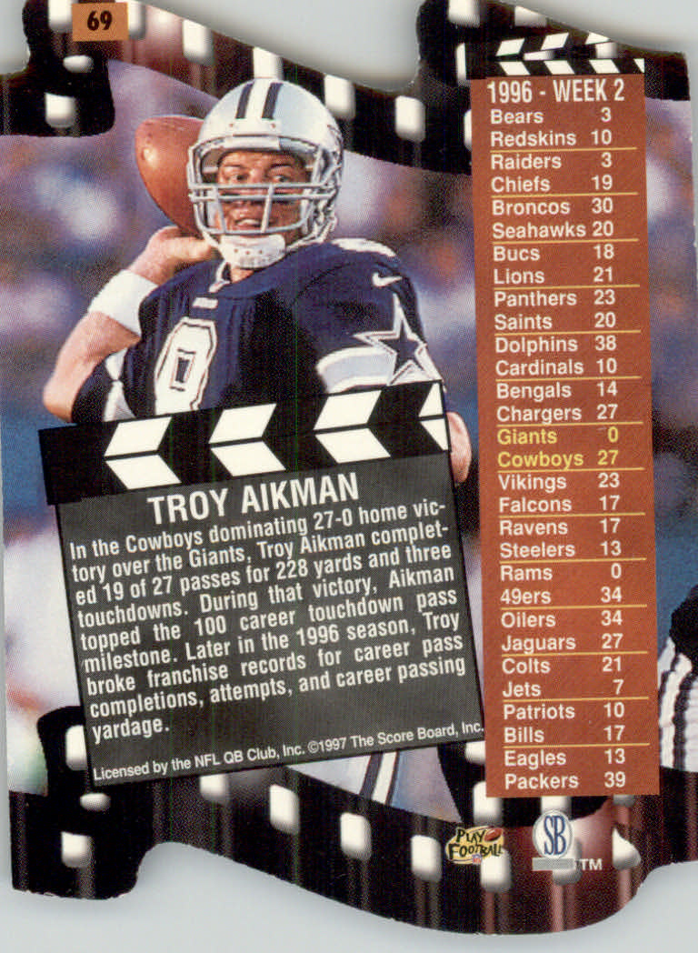 1997 Pro Line DC3 Football Cards - Picture 39 of 51