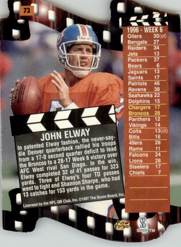 1997 Pro Line DC3 Football Cards - Picture 43 of 51