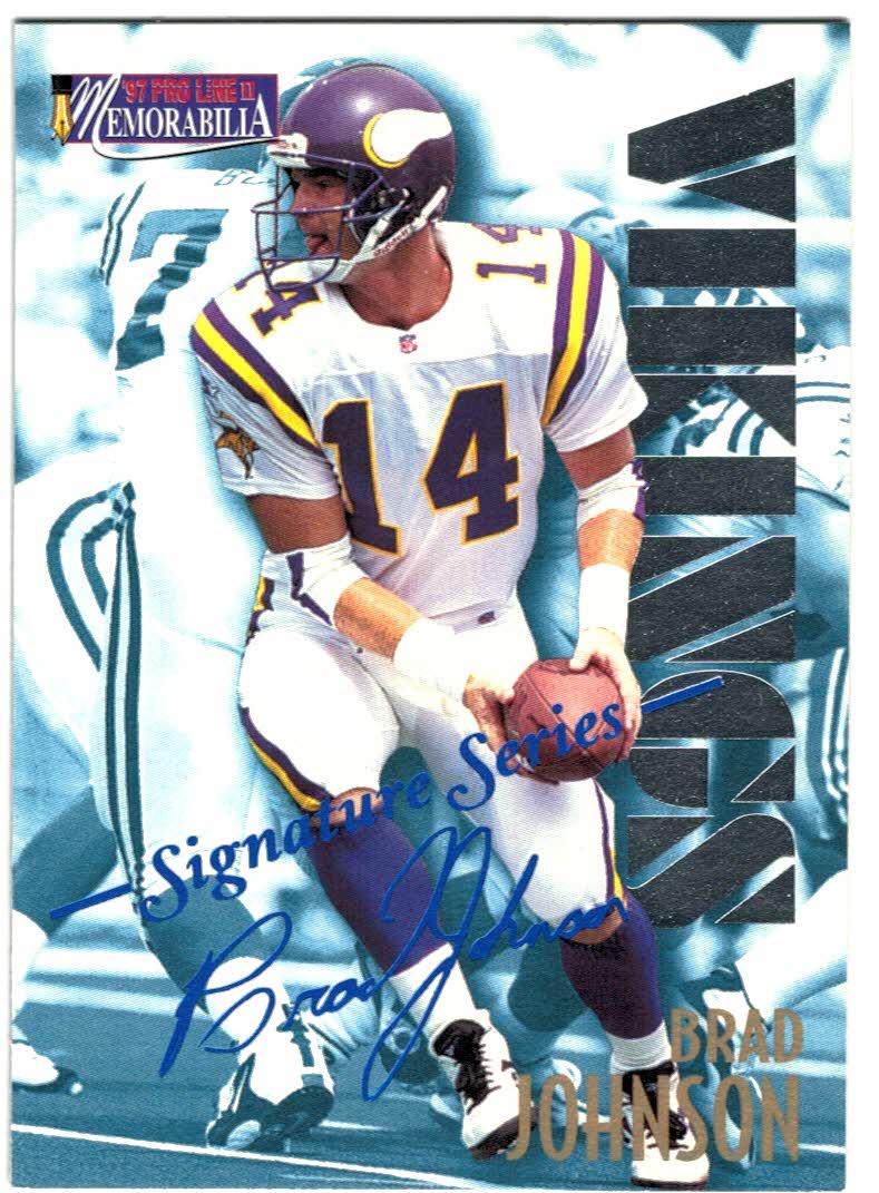 1997 Pro Line Memorabilia Signature Series #27 Brad Johnson