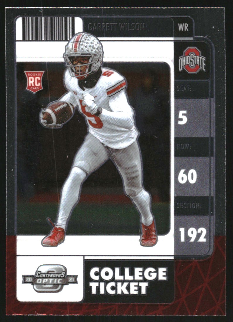2022 Panini Chronicles Draft Picks Contenders Optic #26 Garrett Wilson