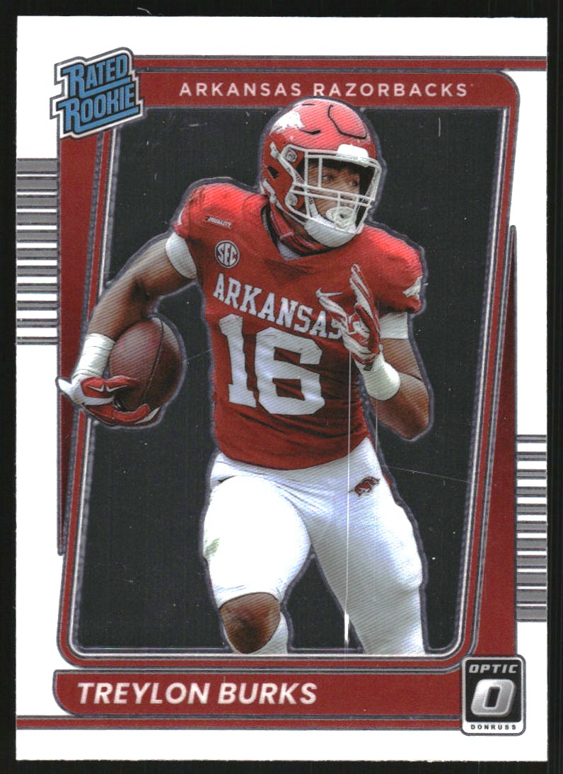 : 2022 Panini Select Draft Picks Blue #6 Treylon Burks