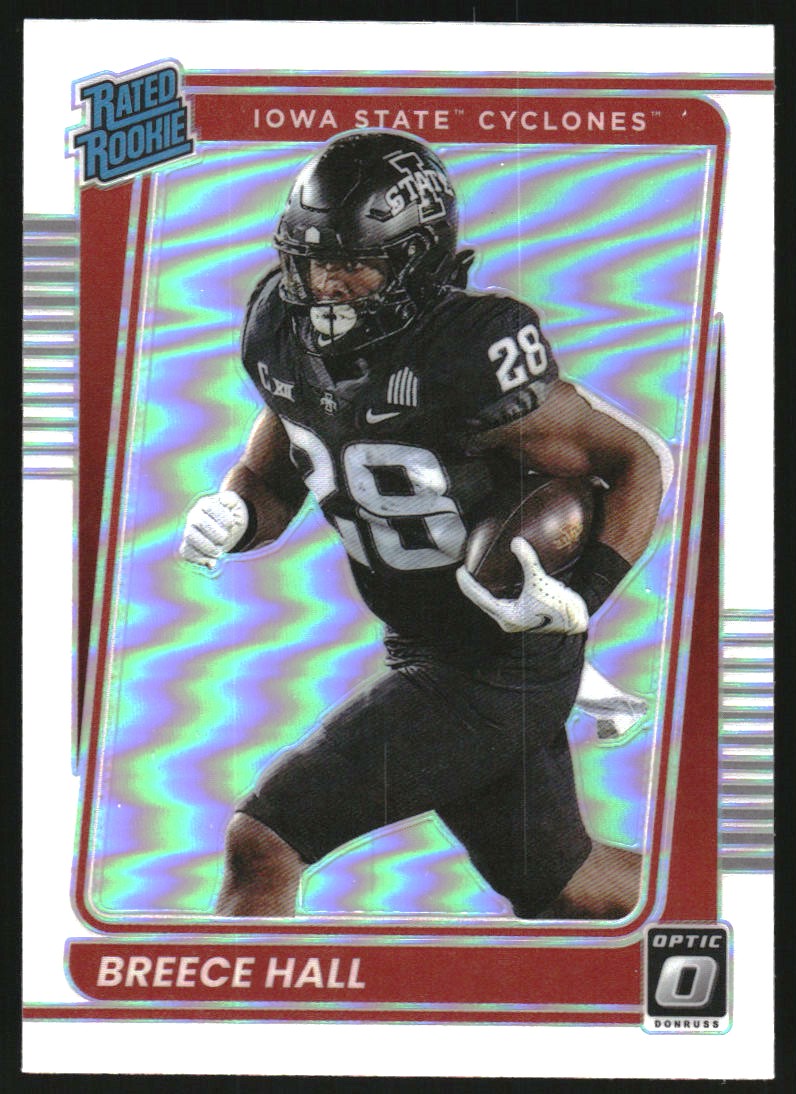 Breece Hall 2022 Panini Chronicles Donruss Optic Draft Picks Rookie Card #19