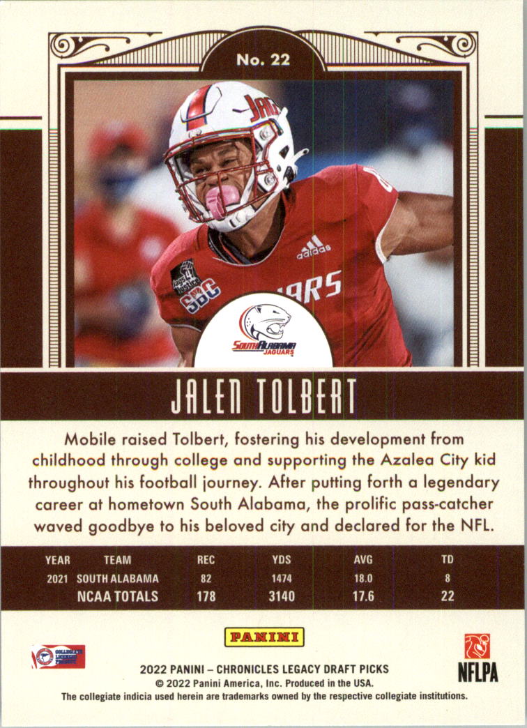 2022 Panini Absolute Jalen Tolbert Rookie /275 Dallas Cowboys #131