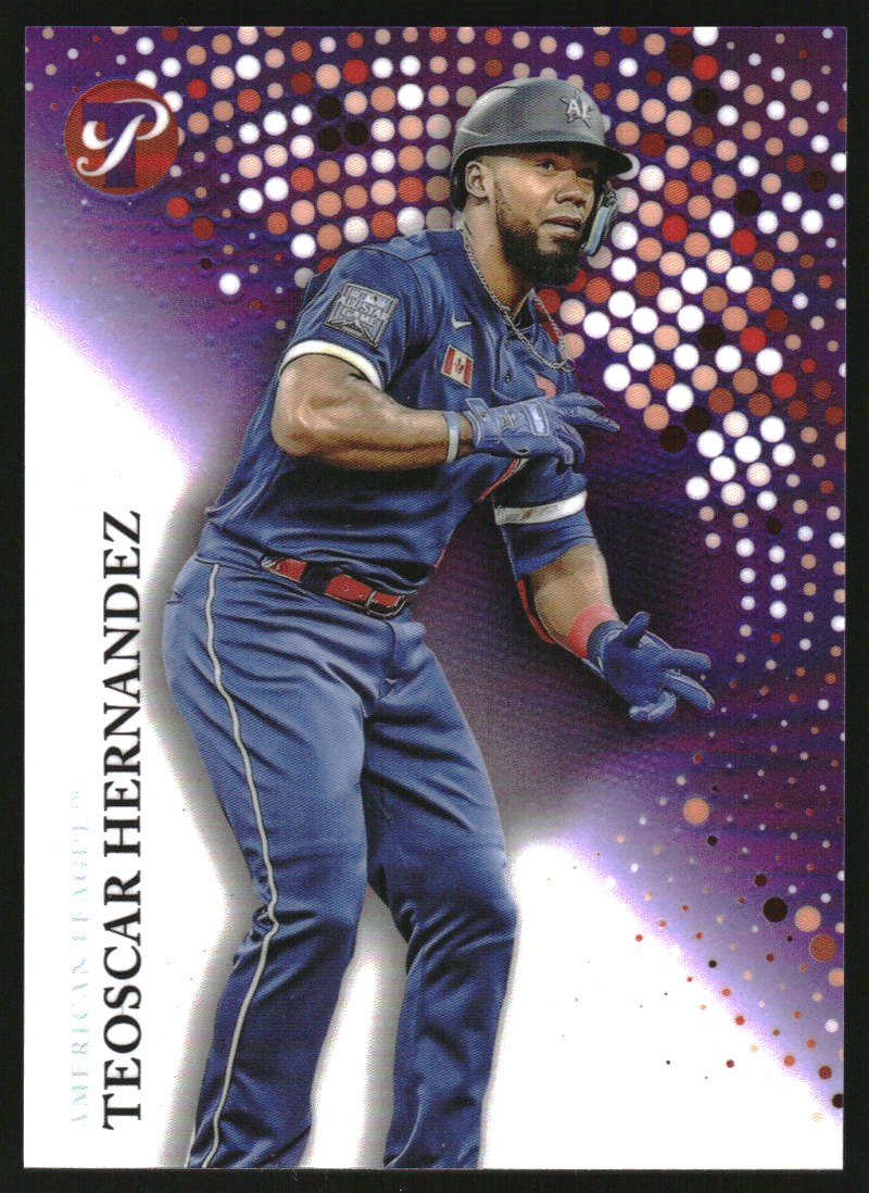 2022 Topps Chrome Prism Refractor #185 Teoscar Hernandez Toronto 