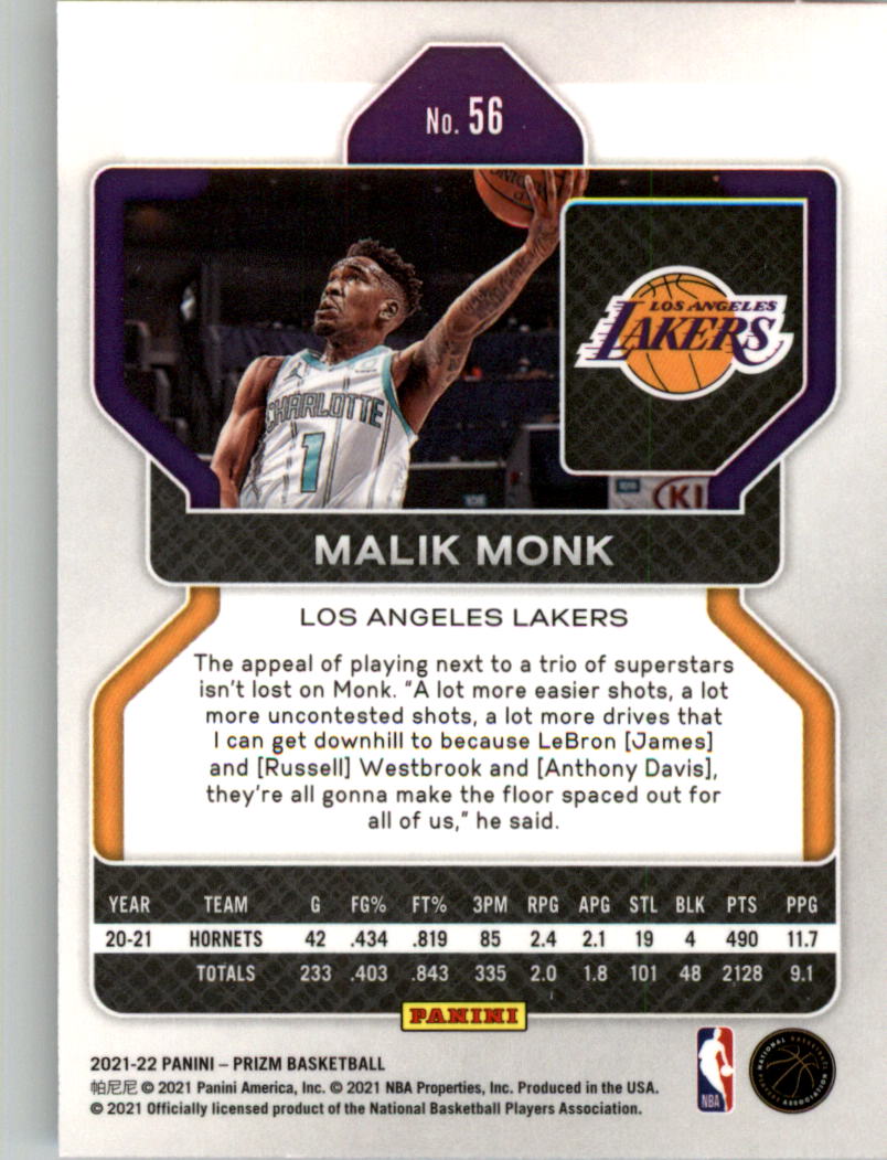 2021-22 Panini Prizm Basketball Card Pick (Base) 1-250 - Picture 113 of 499
