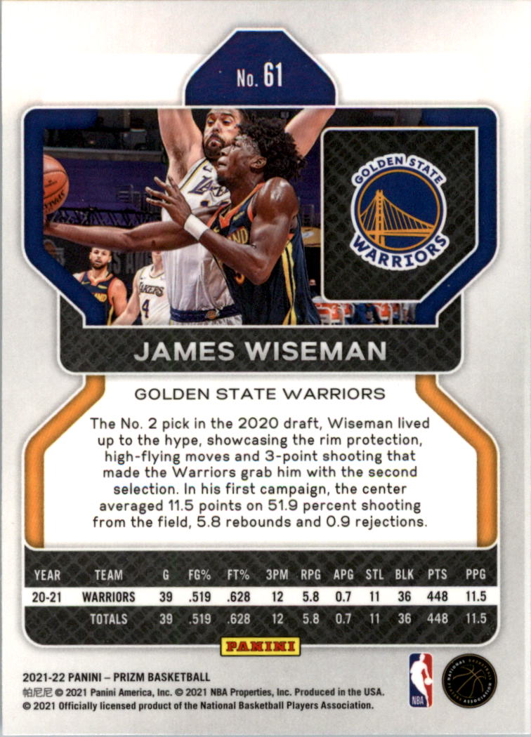 2021-22 Panini Prizm Basketball Card Pick (Base) 1-250 - Picture 123 of 499