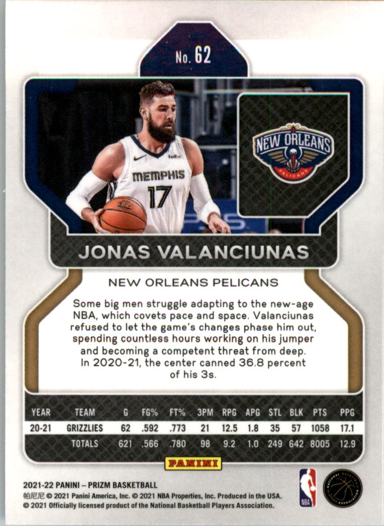 2021-22 Panini Prizm Basketball Card Pick (Base) 1-250 - Picture 125 of 499