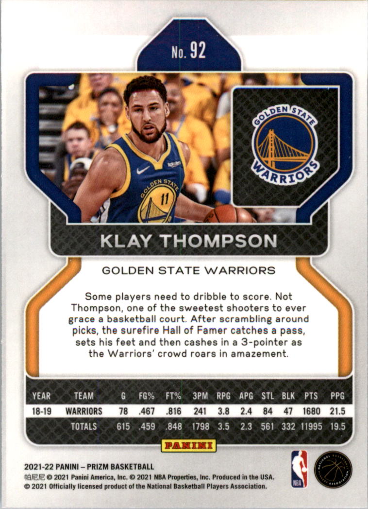 2021-22 Panini Prizm Basketball Card Pick (Base) 1-250 - Picture 185 of 499