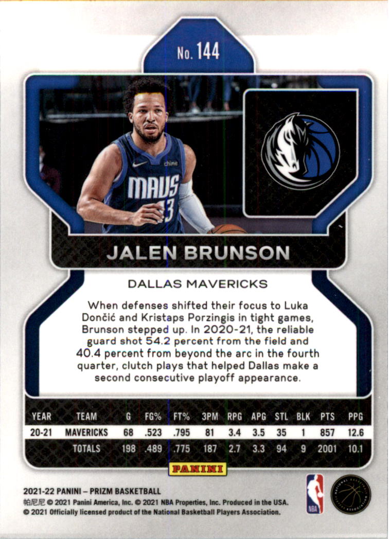 2021-22 Panini Prizm Basketball Card Pick (Base) 1-250 - Picture 289 of 499