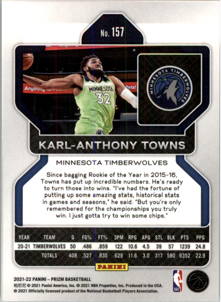 2021-22 Panini Prizm Basketball Card Pick (Base) 1-250 - Picture 315 of 499