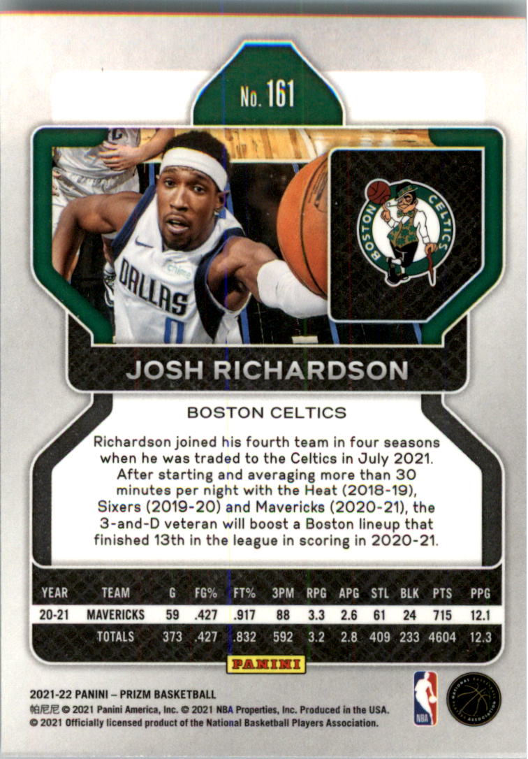 2021-22 Panini Prizm Basketball Card Pick (Base) 1-250 - Picture 323 of 499