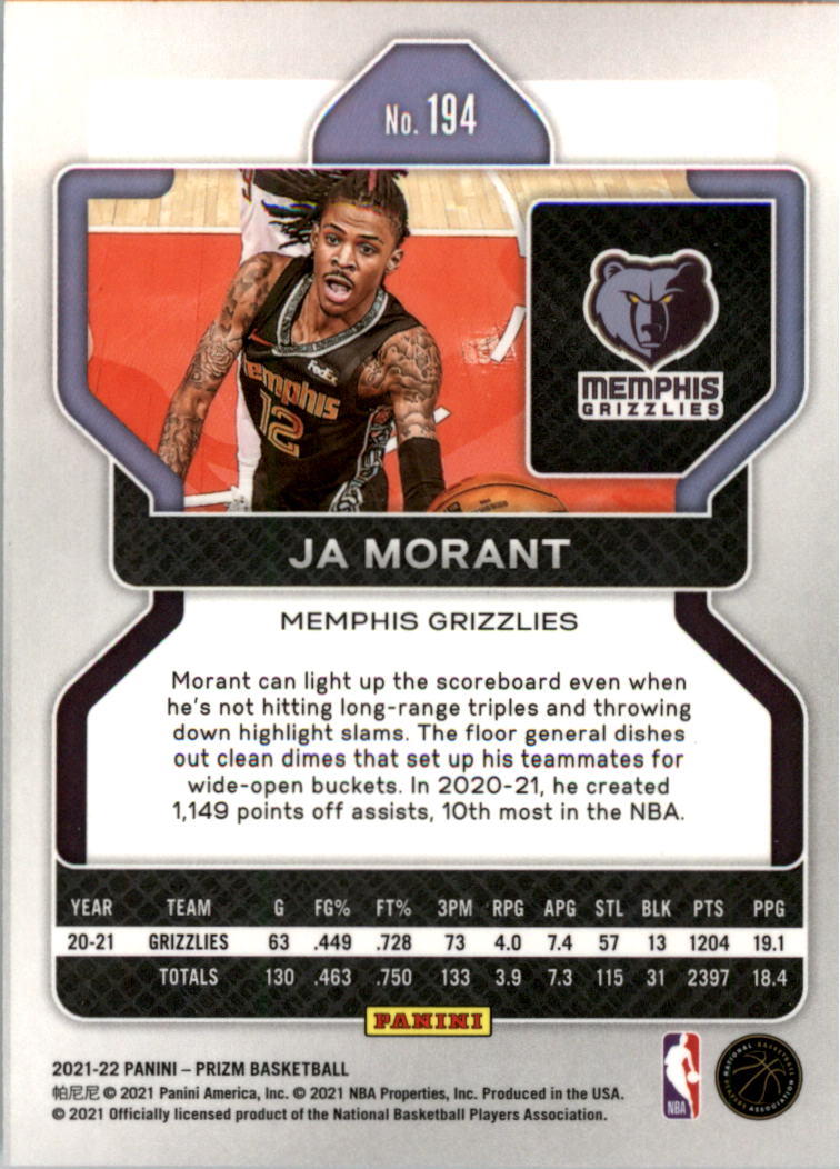 2021-22 Panini Prizm Basketball Card Pick (Base) 1-250 - Picture 389 of 499