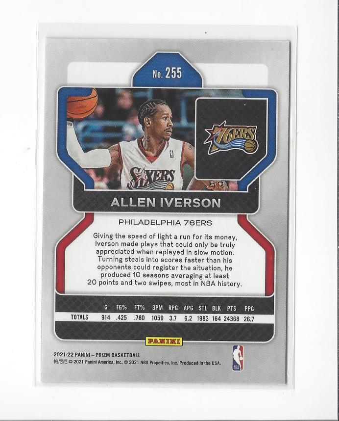 Allen Iverson cards (1997-2021) 76ers Nuggets - You Choose - Bild 228 von 228