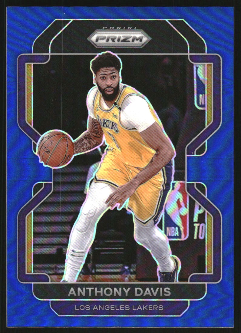 2021-22 Panini Prizm Prizms Blue #53 Anthony Davis