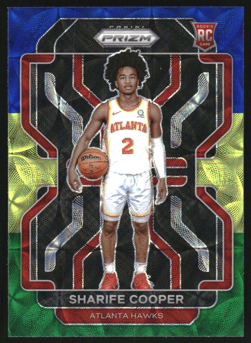 2021-22 Panini Prizm Prizms Choice Blue Yellow and Green #280 Sharife Cooper