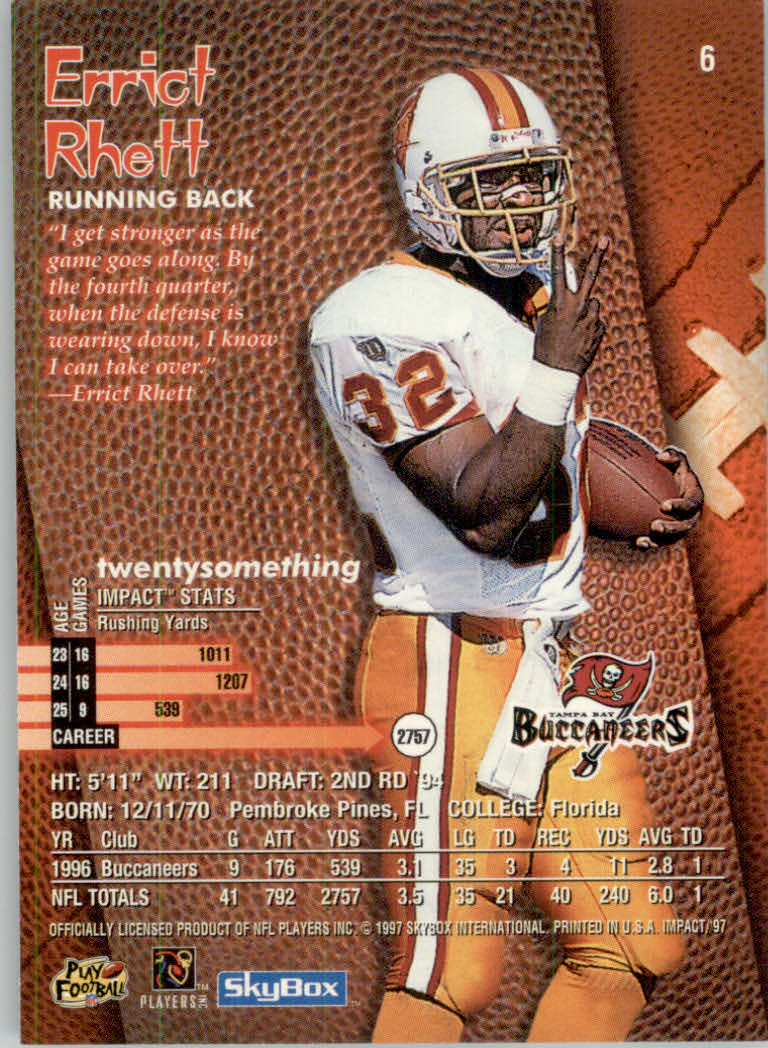 1997 Skybox Impact Football "Main Set" Base Cards - Picture 13 of 480