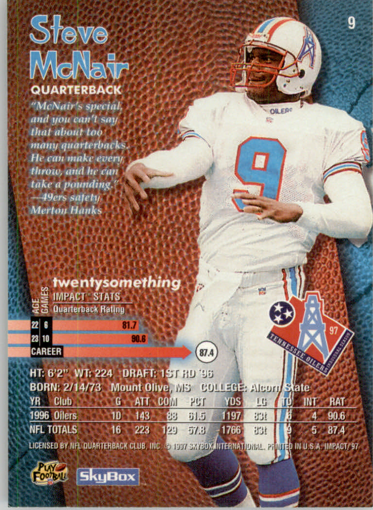 1997 Skybox Impact Football "Main Set" Base Cards - Picture 19 of 480