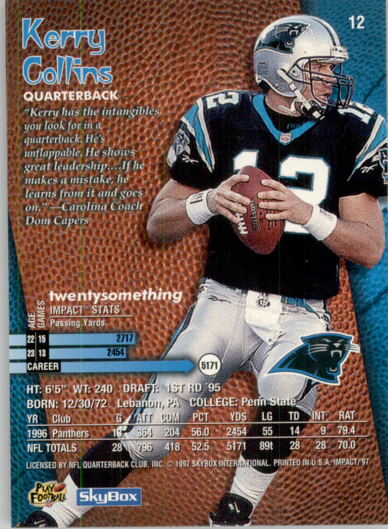1997 Skybox Impact Football "Main Set" Base Cards - Picture 24 of 480