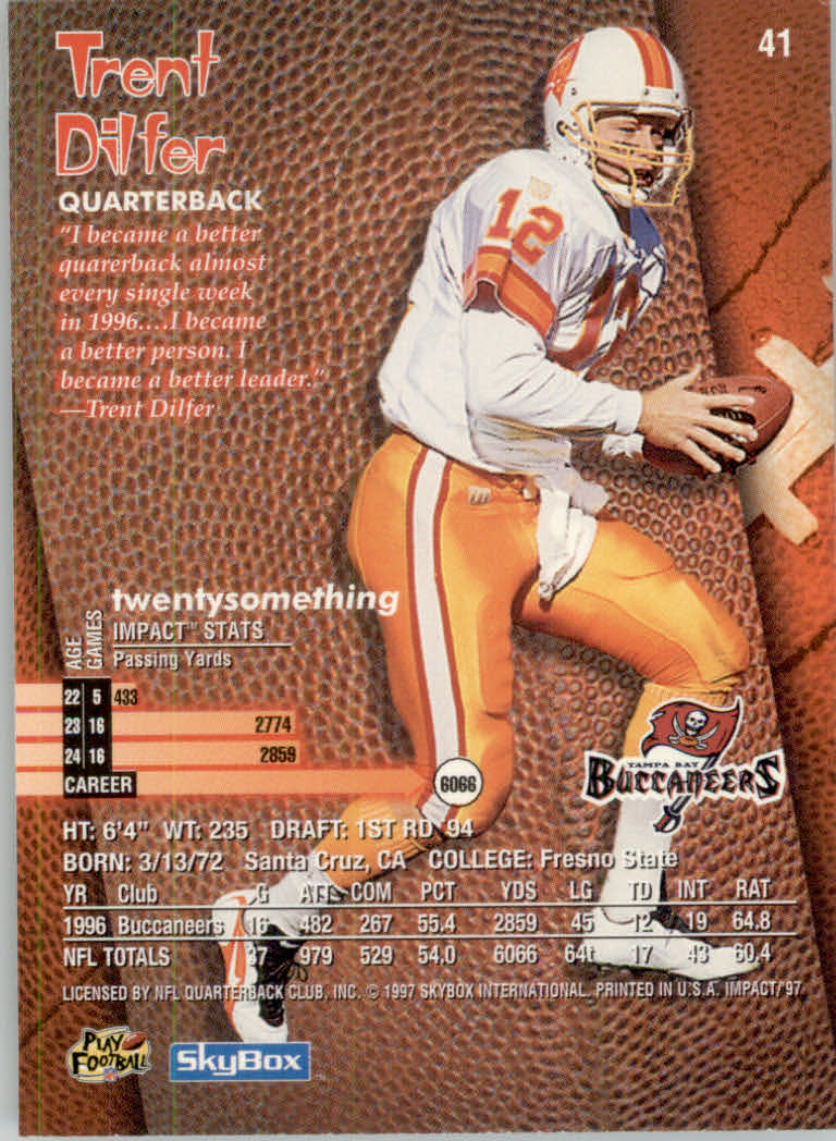 1997 Skybox Impact Football "Main Set" Base Cards - Picture 82 of 480