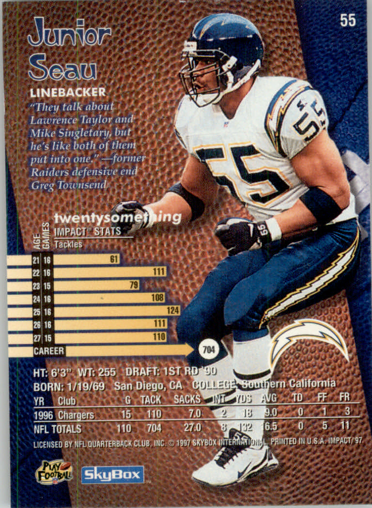 1997 Skybox Impact Football "Main Set" Base Cards - Picture 108 of 480