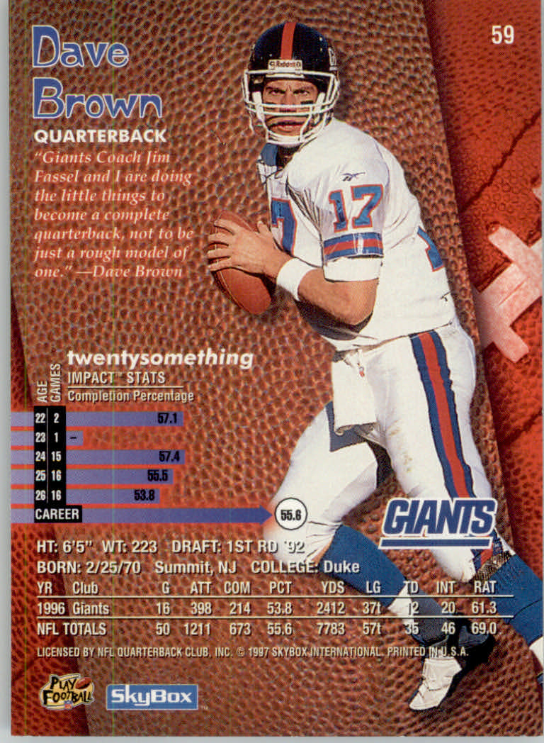 1997 Skybox Impact Football "Main Set" Base Cards - Picture 116 of 480