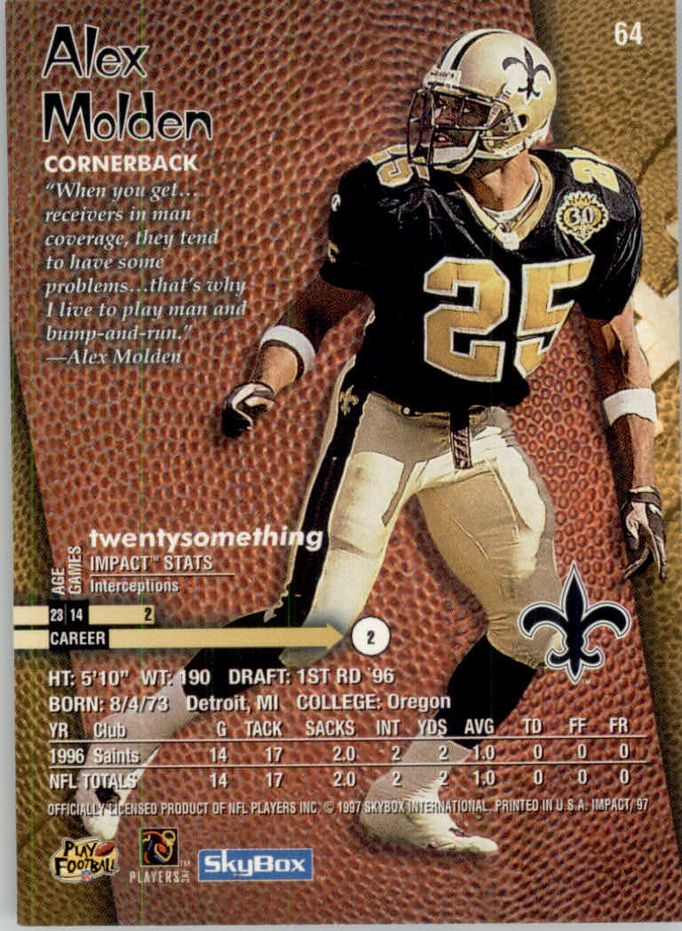 1997 Skybox Impact Football "Main Set" Base Cards - Picture 126 of 480