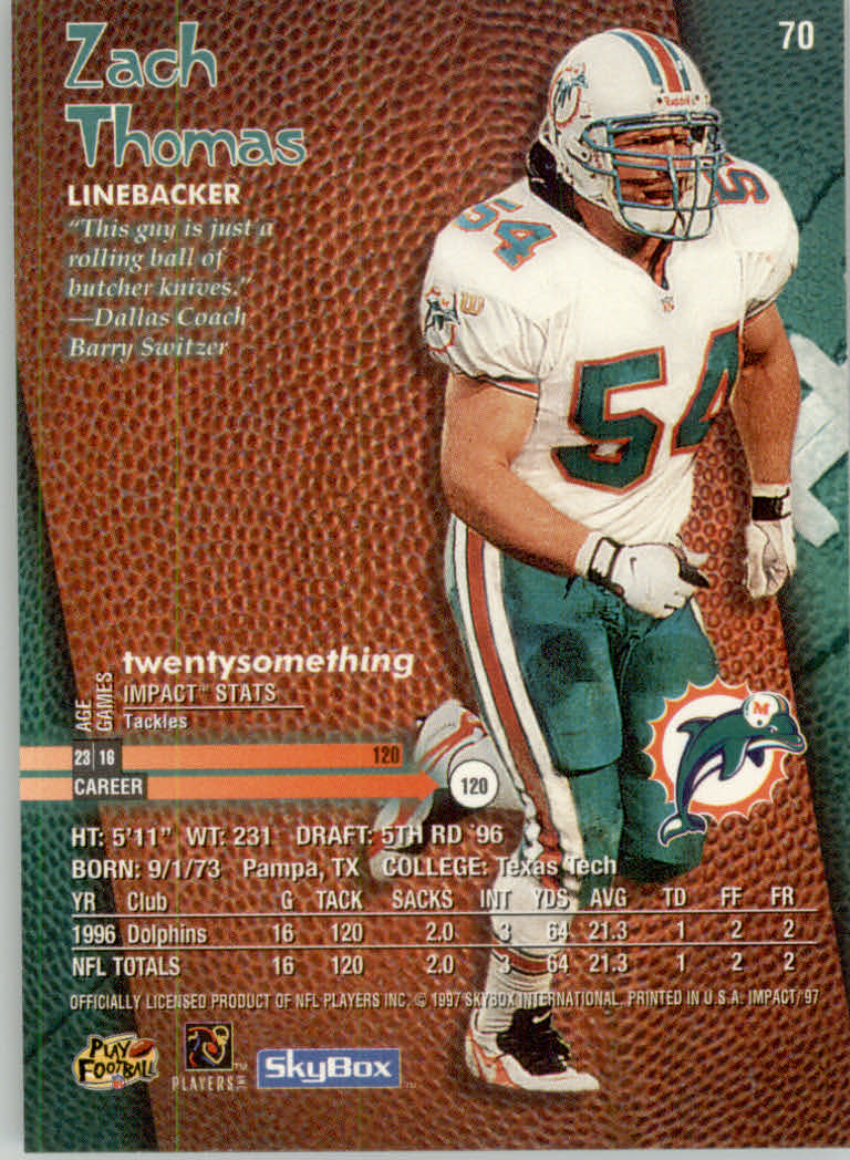 1997 Skybox Impact Football "Main Set" Base Cards - Picture 138 of 480