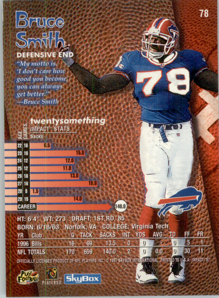 1997 Skybox Impact Football "Main Set" Base Cards - Picture 152 of 480