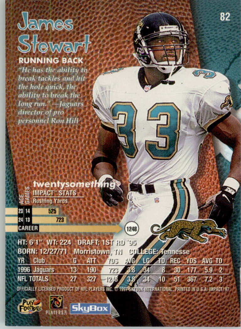 1997 Skybox Impact Football "Main Set" Base Cards - Picture 160 of 480