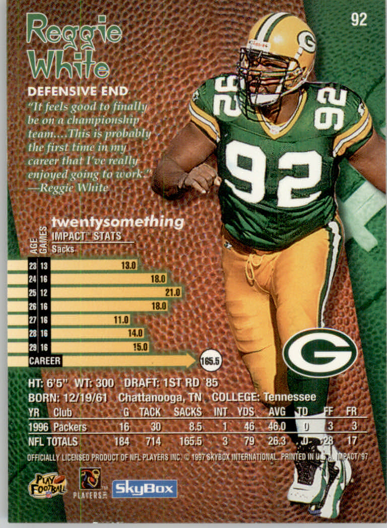 1997 Skybox Impact Football "Main Set" Base Cards - Picture 180 of 480