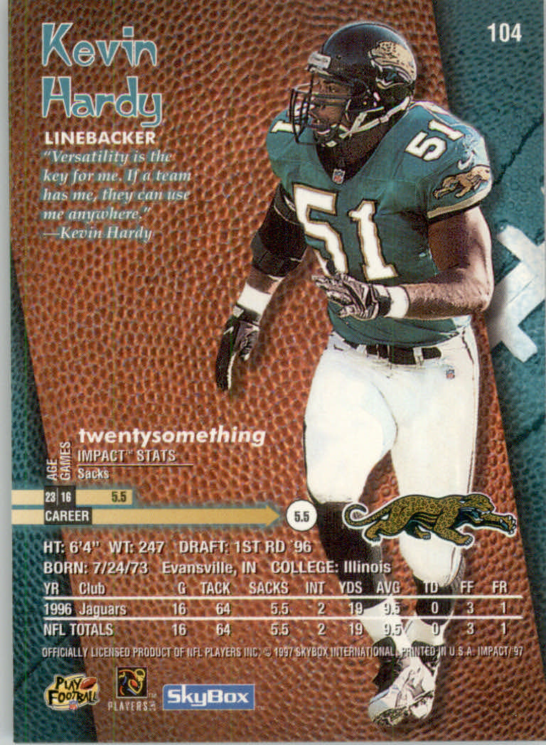 1997 Skybox Impact Football "Main Set" Base Cards - Picture 204 of 480