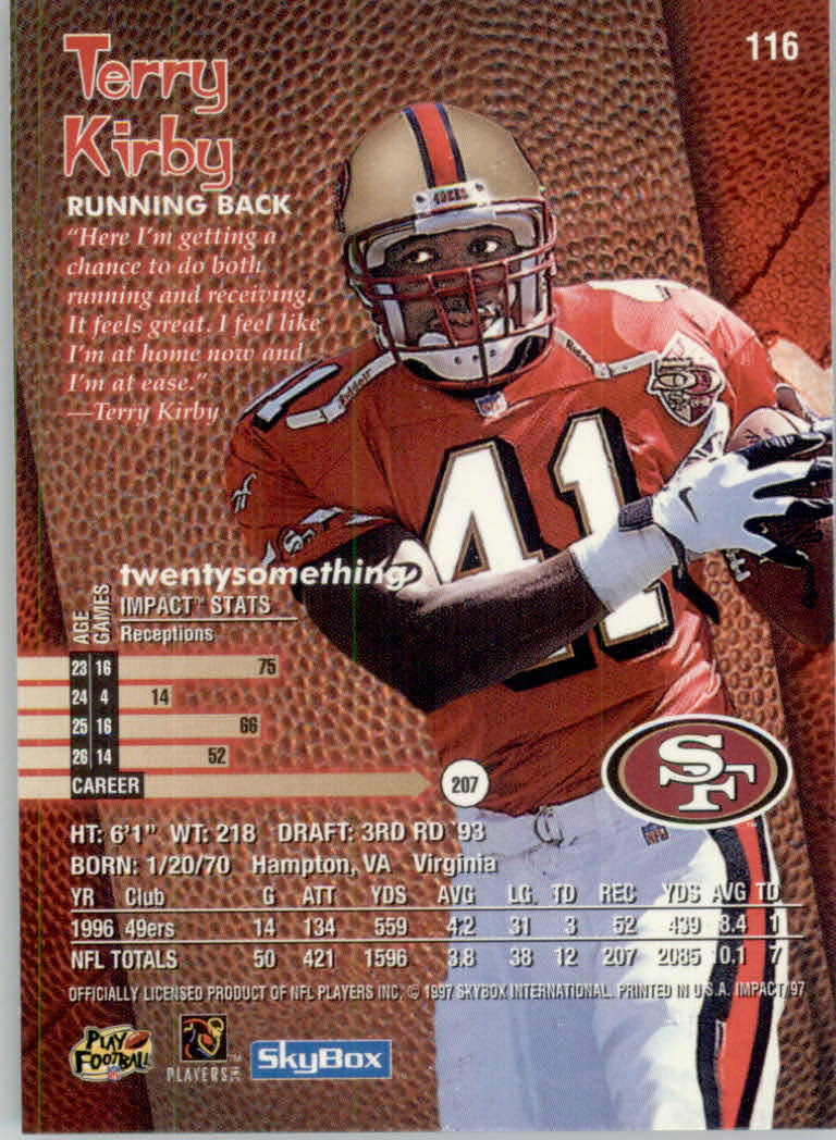 1997 Skybox Impact Football "Main Set" Base Cards - Picture 228 of 480
