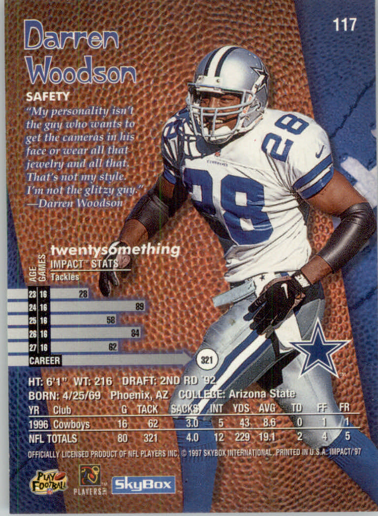 1997 Skybox Impact Football "Main Set" Base Cards - Picture 230 of 480