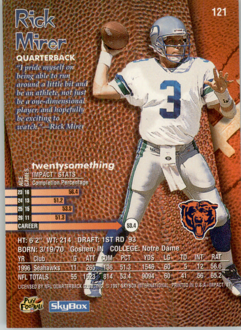 1997 Skybox Impact Football "Main Set" Base Cards - Picture 238 of 480