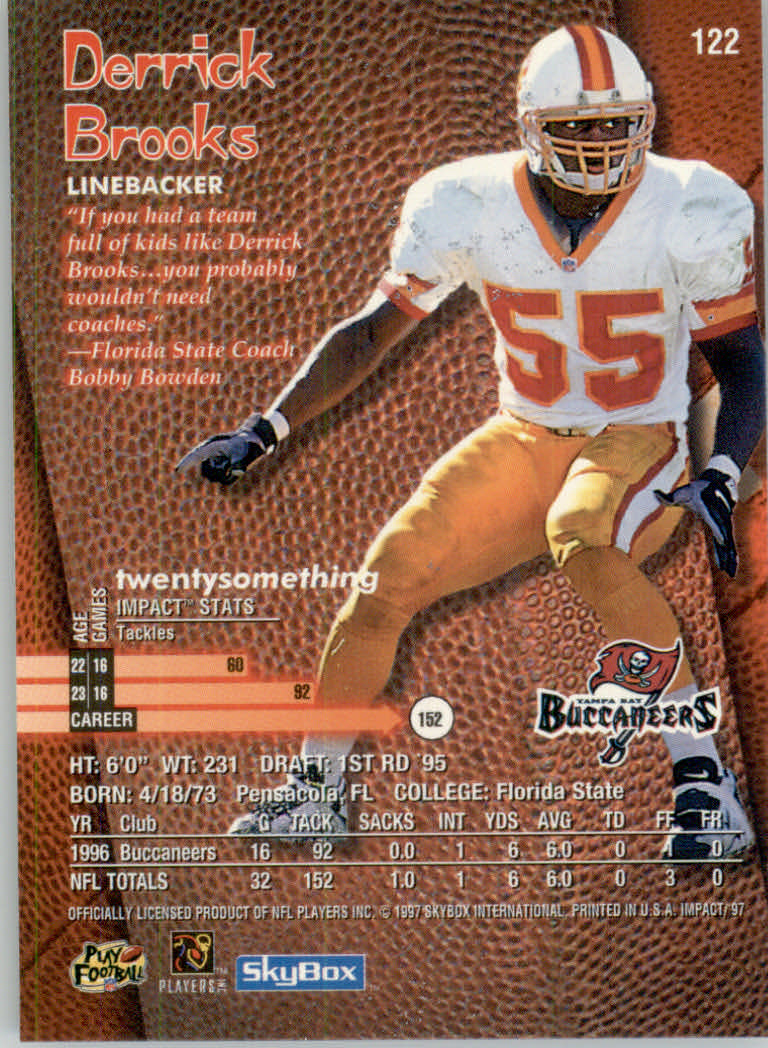 1997 Skybox Impact Football "Main Set" Base Cards - Picture 240 of 480