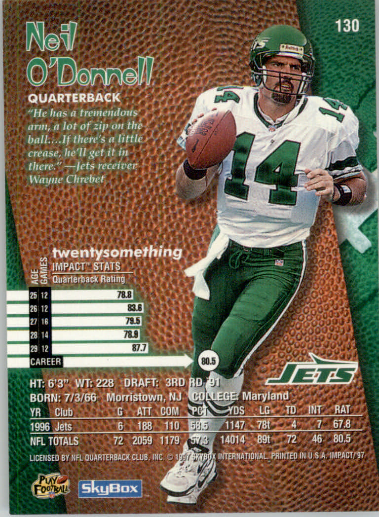 1997 Skybox Impact Football "Main Set" Base Cards - Picture 256 of 480