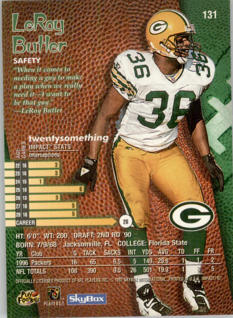 1997 Skybox Impact Football "Main Set" Base Cards - Picture 258 of 480