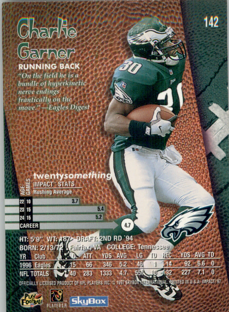 1997 Skybox Impact Football "Main Set" Base Cards - Picture 280 of 480